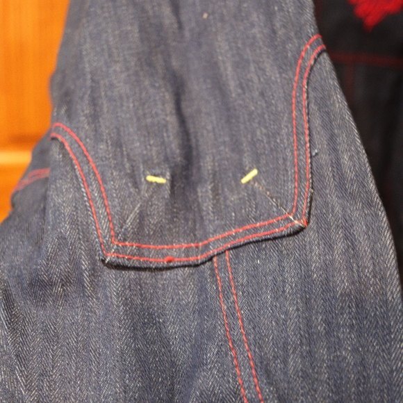 Esco Denim Jean Jacket Y2K 90s Hip Hop Streetwear Jacket 3XL - Picture 10 of 15